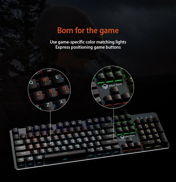 USB Metal Gaming Mechanical Keyboard_3