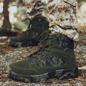 Men Military ankle hiking boots