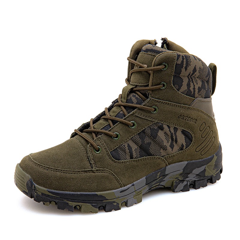 Men Military ankle hiking boots