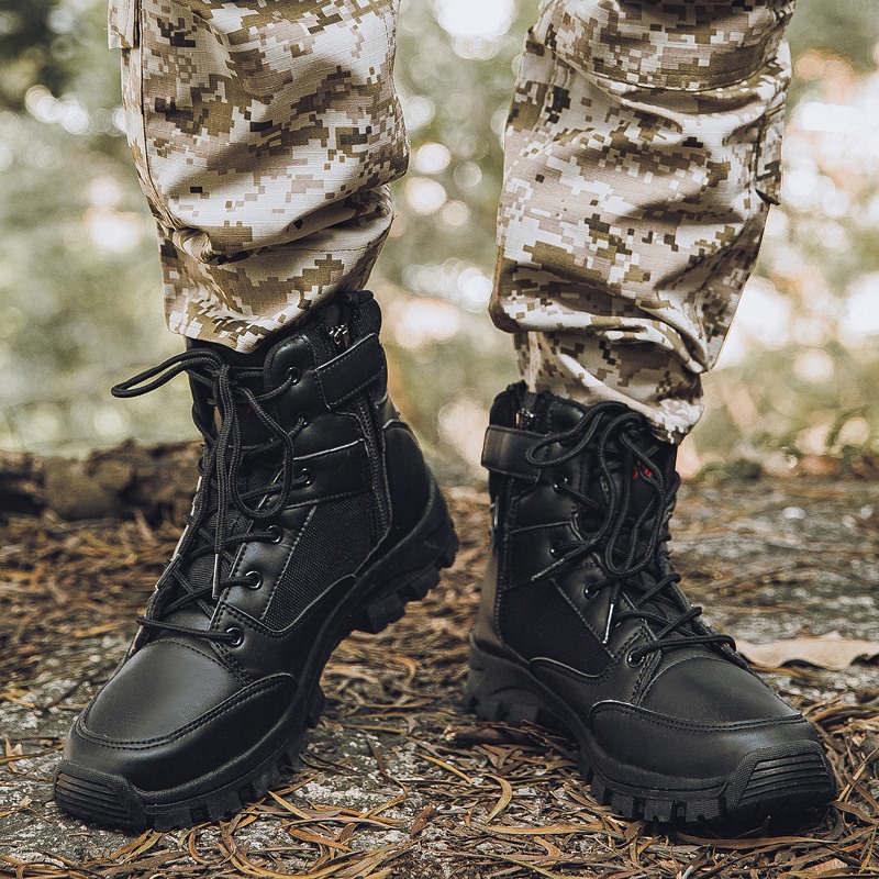 Men Military ankle hiking boots