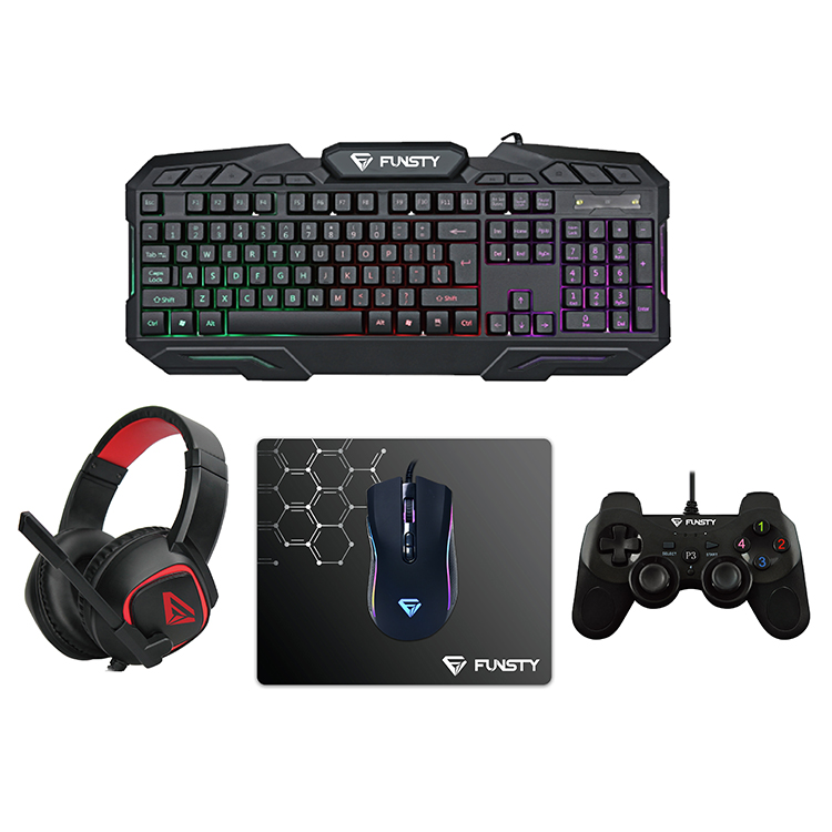 Gaming keyboard mouse kit set