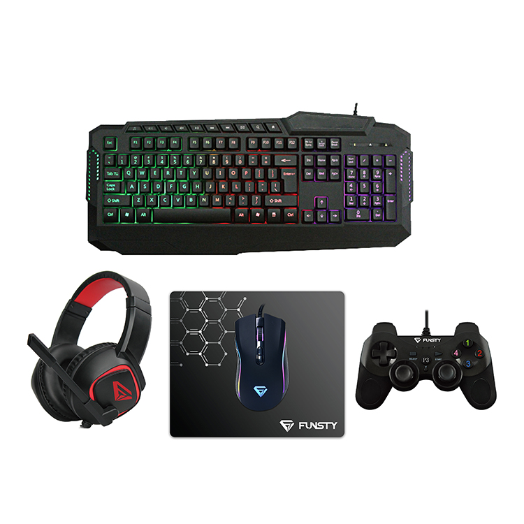 Gaming keyboard mouse kit set