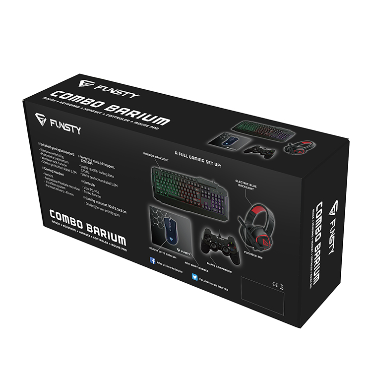 Gaming keyboard mouse kit set