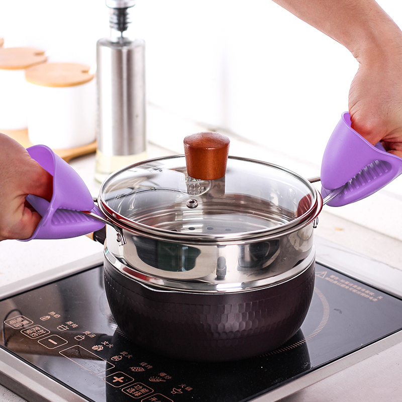 Kitchen safety silicon mitts